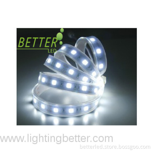IP67 white color 5050 led strip half tube+PU glue 60led/m with 10mmPCB